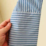 A. Calin Off the Shoulder Pinstripe Blouse - Size Small NWT Photo 4