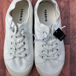 Torrid White Canvas Sneakers Photo 1