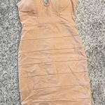 Strapless Dress Tan Size XS Photo 0