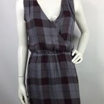 Parker  Plaid Silk Dress Back Cutout Cinched Waist Size XS Photo 7