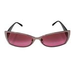 ETRO pink metallic paisley print y2k sunglasses with case rhinestone logo Photo 2