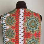 Rose + Olive sz S red bright boho hippie blouse Photo 6