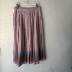 Vintage‎ 70s Luv Knit Pleated Skirt Pink Side Button Gradient Ombre Wool Blend Size 6 Photo 3