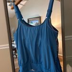 Beach House Floral Blue Women's Tankini Top 18W Photo 2