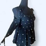 Aeropostale Black vintage 2000s  polka dot baby doll top Size Small Photo 1