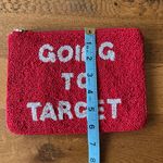 Kate Spade NWOT -  X TARGET - Red Beaded Pouch W/ White Text « Going to Target » Photo 6