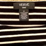 Verve Ami || Black and white striped layered look long sleeve top Photo 6