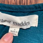 Steve Madden Teal Sequin Ruffle Tank Top Photo 5