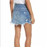 Free People  24” Wild Rose Distressed Studded Skirt Photo 4