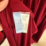 Alcea Rosea Luxurious Burgundy Lace Chemise nightgown size medium Red Photo 9
