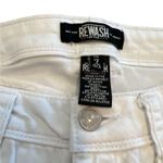REWASH Light Wash White Ripped Shorts Photo 3