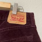 Levi's Levi’s Wedgie Skinny Burgundy High Rise Velveteen Womans Jeans Pants 33 Corduroy Photo 3