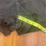 EXPRESS  Super High Rise Mom Shortie Black Denim Jean Shorts Size 0 Rolled Hem Photo 5