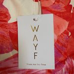 WAYF  Brielle Floral‎ Pants Red and Pink Straight Leg Pants Size Medium NWT Photo 7