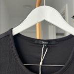 Quince Tencel Ribbed Knit Long Sleeve Midi Dress Black Size Small $99 Photo 6