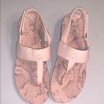 Vionic NWOT  Tala Pink Snake Print Foam Velcro Slingback T Sandals 8 Sporty Photo 9