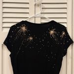 Ted Baker Black Top with Gold Accents Photo 7