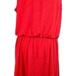 Joe Fresh Dress XL Lace Trim Bright Red Scoop Neck Sleeveless Knit New Photo 1