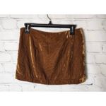 Free People ‎ Brown Velvet Mini Skirt Photo 2