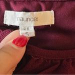 Maurice's  Burgundy Off-Shoulder Romper Photo 1