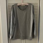 Johnny Was Calme High Low Glitter Stripe Crewneck Sweatshirt Photo 1