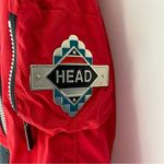 Head Vintage  Red Studded Crop Ski Jacket Coat size 8 Photo 1