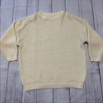 Roamans Vintage Vtg Chunky Cream Oversized Sweater Size M Photo 10