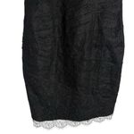 Tracy Reese Black Eyelash Lace Short Sleeve Cocktail Sheath Dress Size 8 Photo 5