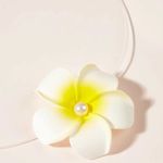 Boutique Flower with faux pearl accent choker​​​ Photo 2