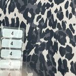 Isaac Mizrahi ISSAC MIZRAHI DISTRESSED LEOPARD PRINT SHORTS SZ 4 BLACK & GRAY NEW Photo 6