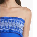 Ted Baker Smocked Bandeau One-Piece Swimsuit, Blue Size M/L , NEW Retail $159 Photo 7