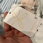 Gal Meets Glam NWT  Jasmine Blue Striped Ruffle Tiered Maxi Dress Photo 7