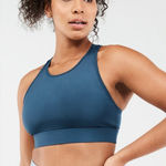 Fabletics  Trinity High‎ Impact Sports Bra in Blue Nova/Blue Iron Sz M Photo 0