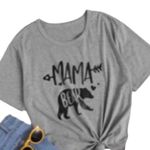 SheIn Mama Bear TShirt Gray Black Holiday Farmhouse 3X Photo 2