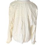 Sita Murt Chic Cream Button Down Shirt for Women‎ Office Business Casual Size M White Size M Photo 2