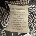 Anthropologie Porridge by  Mixed Media Sleeveless Black & White Shell Shirt S Photo 3