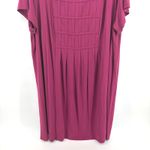 J.Jill  Wearever Collection Burgundy Pintuck Pleat Knit Tunic Dress Women 3X Photo 2