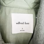 Wilfred Aritzia The Ganna Wool Collared Button Shirt Jacket Shacket Dry Basil S Photo 1