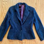 Saint Tropez West Carole Little Saint-Tropez West Vintage Blue Wool Blazer Womens Small Photo 2