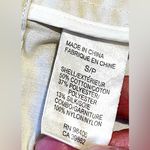 Theory  Pearlized Gold Cinch-Waist Zip Cropped Jacket Hidden Hood Sz S🧡 Photo 9