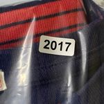 Gap top Womens M Red Blue Striped Crew Neck Long Sleeve Shirt cotton Photo 8