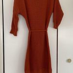 Cupshe Orange Knit  Tie Dress Photo 2