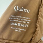 Quince  Large Tan Second‎ Skin Scoop Neck Bralette Photo 2