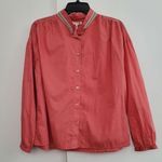 Sundry  Coral Cotton Button-Up NWT Photo 0