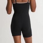 Madewell  black biker short women’s romper athletic Photo 2