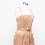 Mac Duggal  -  Gold Ruffle Tiered Buckle Detail Dress Photo 9