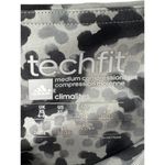 Adidas TechFit Medium Compression Climalite Gray & Black Print Leggings XS 4-6 Photo 4