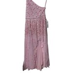 Mac Duggal New  10825 Pink EMBELLISHED ONE SHOULDER HI-LOW GOWN sz 14 Photo 1