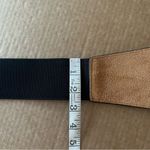 None Vegan leather Lizard skin embossed faux leather belt, elastic detail at back,NEW Photo 3