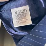 STAUD  Women Tunnel Blazer Navy pinstripe size 0 Photo 5